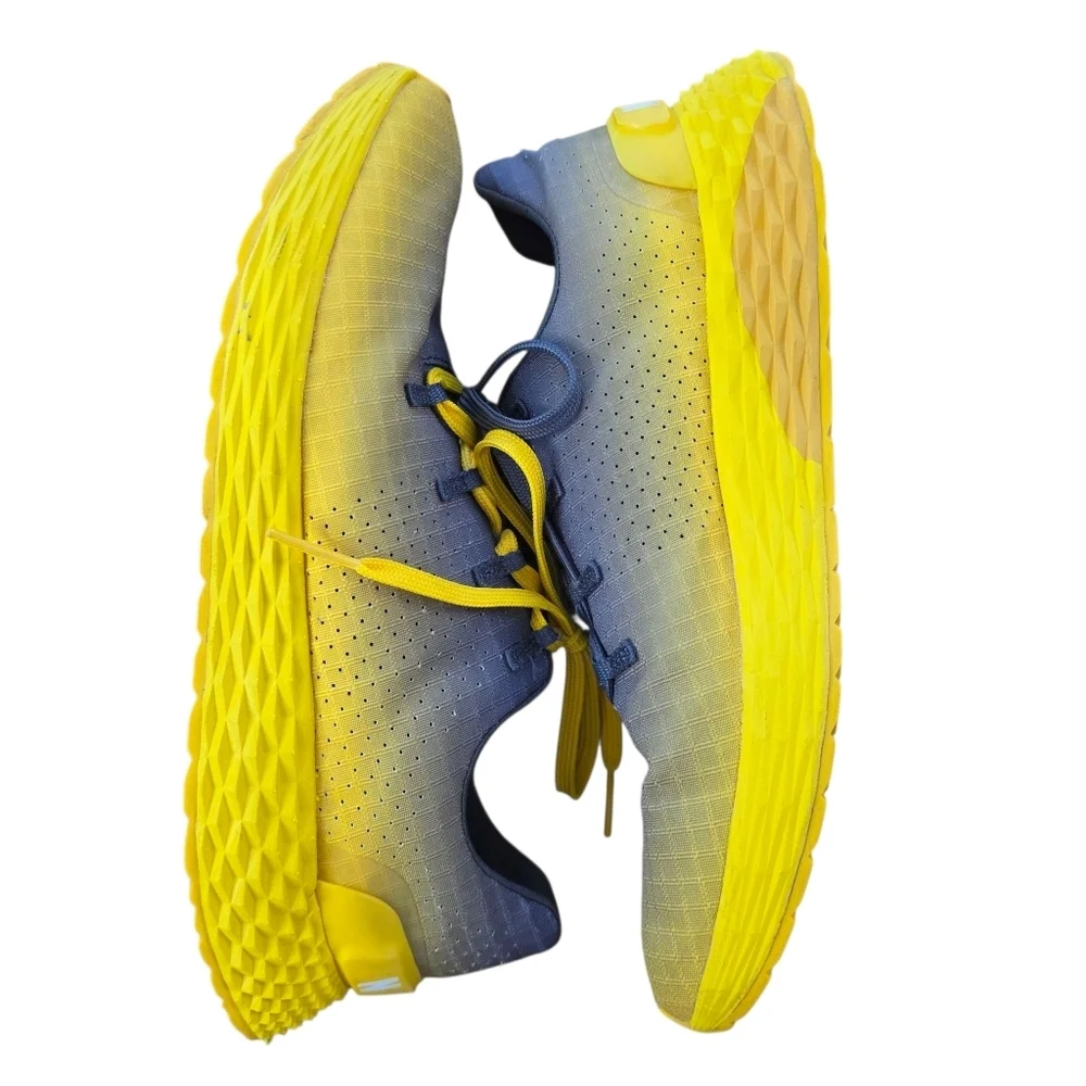NOBULL All Day Ripstop Trainer Shoes Mens 8.5 / Womens 10 Yellow Gray Gradient - Picture 3 of 10